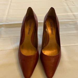 Circa JoanandDavid Red Leather Heels 7.5
